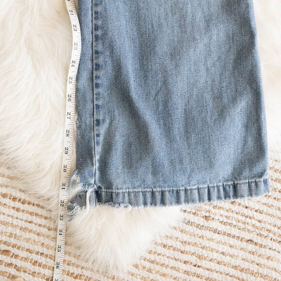 !TRUE VINTAGE 90s! AUTHENTIC SILVER JEANS LIGHT WASH WIDE LEG SZ 32 - Picture 9 of 10